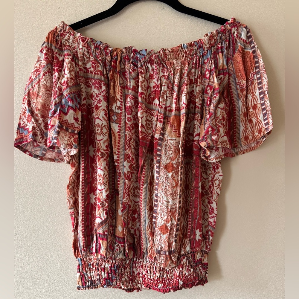 Rachel Zoe Bohemian Off-Shoulder Top